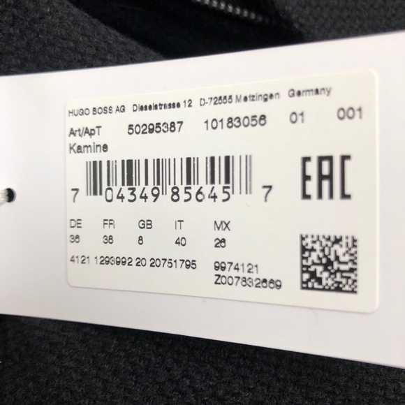 NWT BOSS/HUGO BOSS womens black coat - Picture 7 of 8